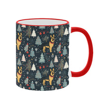Load image into Gallery viewer, German Shepherd Winter Wonderland Christmas Coffee Mug-4