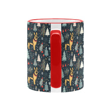 Load image into Gallery viewer, German Shepherd Winter Wonderland Christmas Coffee Mug-6