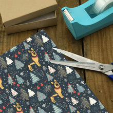 Load image into Gallery viewer, German Shepherd Winter Wonderland Gift Wrapping Paper - 2 Rolls-Christmas Ornament-Christmas,German Shepherd,Wrapping Paper-2