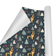 Load image into Gallery viewer, German Shepherd Winter Wonderland Gift Wrapping Paper - 2 Rolls-Christmas Ornament-Christmas,German Shepherd,Wrapping Paper-3