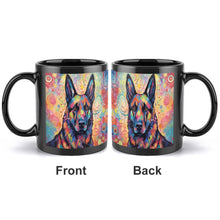 Load image into Gallery viewer, German Shepherd with Abstract Patterns Coffee Mug-2