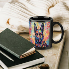 Load image into Gallery viewer, German Shepherd with Abstract Patterns Coffee Mug-6