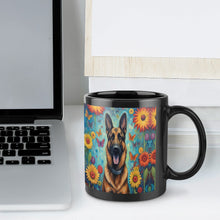 Load image into Gallery viewer, German Shepherd with Flowers and Butterflies Coffee Mug-7