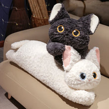 Load image into Gallery viewer, Giant Black Cat Body Pillow - Curly Hair Sparkling Eyes-2