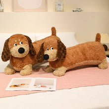 Load image into Gallery viewer, Giant Chocolate and Tan Dachshund Stuffed Animal Plush Toy Body Pillow-3