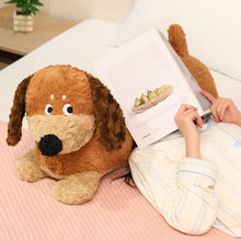 Load image into Gallery viewer, Giant Chocolate and Tan Dachshund Stuffed Animal Plush Toy Body Pillow-4