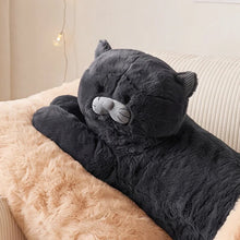 Load image into Gallery viewer, Giant Gray Cat Plush Toy and Body Pillow-16