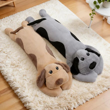 Load image into Gallery viewer, Giant Great Dane Stuffed Animal - Extra Long Plush Toy in Blue Merle or Brindle-1