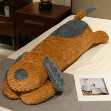 Load image into Gallery viewer, Giant Great Dane Stuffed Animal Plush Toy Pillows-Home Decor-Close eyes Chocolate-125cm-9