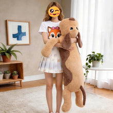 Load image into Gallery viewer, Giant Dachshund Stuffed Animal - Extra Long Plush Toy in Chocolate &amp; Tan or Blue &amp; Tan Dapple-Stuffed Animals-Dachshund,Dog Memorial Gifts,Stuffed Animal-2