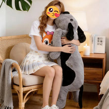 Load image into Gallery viewer, Giant Dachshund Stuffed Animal - Extra Long Plush Toy in Chocolate &amp; Tan or Blue &amp; Tan Dapple-Stuffed Animals-Dachshund,Dog Memorial Gifts,Stuffed Animal-4