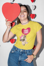 Load image into Gallery viewer, Girl Pug Love Women&#39;s Cotton T-Shirt - 5 Colors-Apparel-Apparel, Pug, Shirt, T Shirt-9