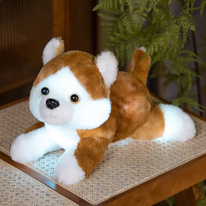 Glow in the Dark Husky Stuffed Animal Plush Toys-Stuffed Animals-Siberian Husky, Stuffed Animal-14