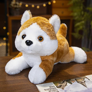 Glow in the Dark Husky Stuffed Animal Plush Toys-Stuffed Animals-Siberian Husky, Stuffed Animal-18