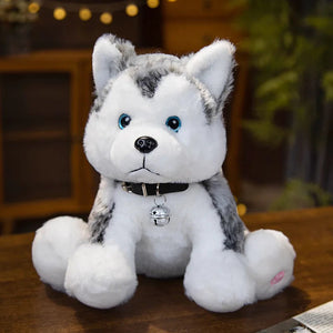 Glow in the Dark Husky Stuffed Animal Plush Toys-Stuffed Animals-Siberian Husky, Stuffed Animal-20