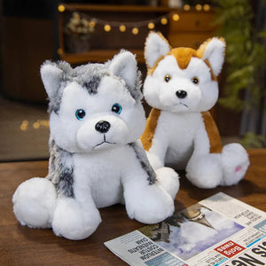Glow in the Dark Husky Stuffed Animal Plush Toys-Stuffed Animals-Siberian Husky, Stuffed Animal-5