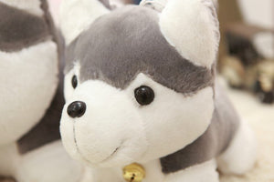 image of an adorable husky stuffed animal plush toy 