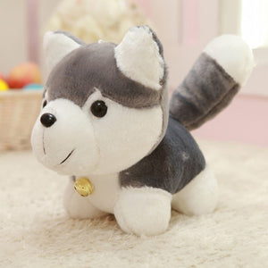 image of an adorable husky stuffed animal plush toy 