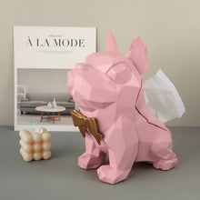 Load image into Gallery viewer, Golden Bowtie Abstract French Bulldog Tissue Holder Statues-Home Decor-Dog Dad Gifts, Dog Mom Gifts, French Bulldog, Home Decor, Statue-4