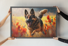 Load image into Gallery viewer, Golden Field German Shepherd Wall Art Poster-Art-Dog Art, German Shepherd, Home Decor, Poster-1