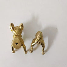 Load image into Gallery viewer, Golden French Bulldog Brass Drawer Pulls or Cabinet Handle Knobs-7