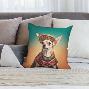 Golden Gaze Fawn Gold Chihuahua Plush Pillow Case-Chihuahua, Dog Dad Gifts, Dog Mom Gifts, Home Decor, Pillows-2