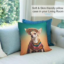 Load image into Gallery viewer, Golden Gaze Fawn Gold Chihuahua Plush Pillow Case-Chihuahua, Dog Dad Gifts, Dog Mom Gifts, Home Decor, Pillows-5