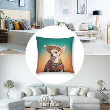 Load image into Gallery viewer, Golden Gaze Fawn Gold Chihuahua Plush Pillow Case-Chihuahua, Dog Dad Gifts, Dog Mom Gifts, Home Decor, Pillows-8