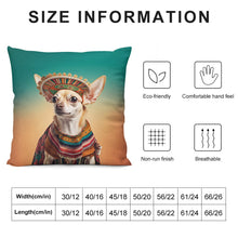 Load image into Gallery viewer, Golden Gaze Fawn Gold Chihuahua Plush Pillow Case-Chihuahua, Dog Dad Gifts, Dog Mom Gifts, Home Decor, Pillows-12 &quot;×12 &quot;-White-1