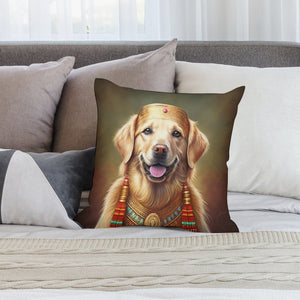 Golden Majesty Golden Retriever Plush Pillow Case-Cushion Cover-Dog Dad Gifts, Dog Mom Gifts, Golden Retriever, Home Decor, Pillows-2