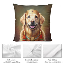 Load image into Gallery viewer, Golden Majesty Golden Retriever Plush Pillow Case-Cushion Cover-Dog Dad Gifts, Dog Mom Gifts, Golden Retriever, Home Decor, Pillows-5