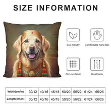 Load image into Gallery viewer, Golden Majesty Golden Retriever Plush Pillow Case-Cushion Cover-Dog Dad Gifts, Dog Mom Gifts, Golden Retriever, Home Decor, Pillows-6