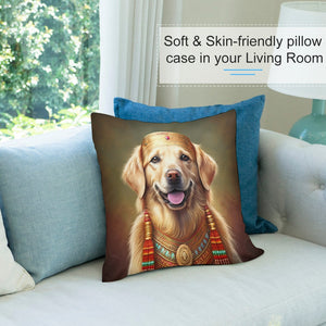 Golden Majesty Golden Retriever Plush Pillow Case-Cushion Cover-Dog Dad Gifts, Dog Mom Gifts, Golden Retriever, Home Decor, Pillows-7