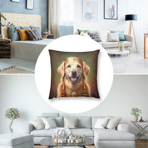 Golden Majesty Golden Retriever Plush Pillow Case-Cushion Cover-Dog Dad Gifts, Dog Mom Gifts, Golden Retriever, Home Decor, Pillows-8