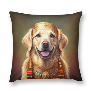Golden Majesty Golden Retriever Plush Pillow Case-Cushion Cover-Dog Dad Gifts, Dog Mom Gifts, Golden Retriever, Home Decor, Pillows-12 "×12 "-1