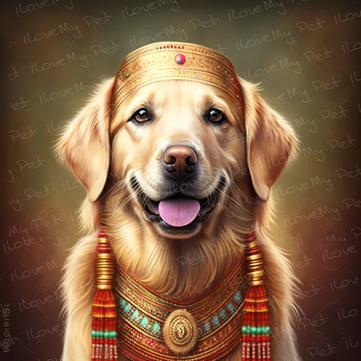 Golden Majesty Golden Retriever Wall Art Poster-Art-Dog Art, Golden Retriever, Home Decor, Poster-1