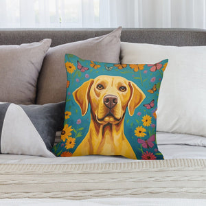 Golden Radiance Labrador Plush Pillow Case-Cushion Cover-Dog Dad Gifts, Dog Mom Gifts, Home Decor, Labrador, Pillows-2