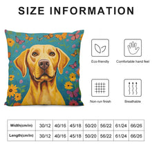 Load image into Gallery viewer, Golden Radiance Labrador Plush Pillow Case-Cushion Cover-Dog Dad Gifts, Dog Mom Gifts, Home Decor, Labrador, Pillows-6