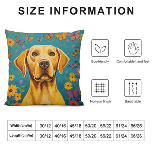 Golden Radiance Labrador Plush Pillow Case-Cushion Cover-Dog Dad Gifts, Dog Mom Gifts, Home Decor, Labrador, Pillows-6
