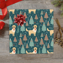 Load image into Gallery viewer, Golden Retriever Christmas Tree Celebration Gift Wrapping Paper - 2 Rolls-Christmas Ornament-Christmas,Golden Retriever,Wrapping Paper-2