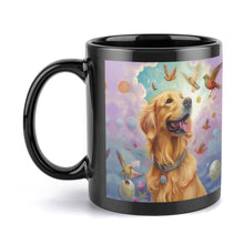 Load image into Gallery viewer, Golden Retriever in Whimsical Clouds Coffee Mug-3