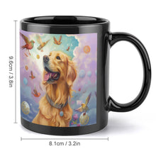Load image into Gallery viewer, Golden Retriever in Whimsical Clouds Coffee Mug-4