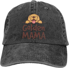 Load image into Gallery viewer, Image of a Golden Retriever baseball cap in golden mama design