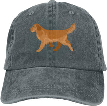 Load image into Gallery viewer, Image of a golden retriever baseball cap in the color deep heather