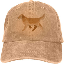 Load image into Gallery viewer, Image of a golden retriever baseball cap in the color beige