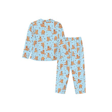 Load image into Gallery viewer, Golden Retriever Pajamas for Women - XL Available - Golden Retrievers Doing Yoga-Pajamas-Apparel,Dog Mom Gifts,Golden Retriever,Pajamas-10