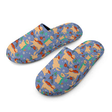 Load image into Gallery viewer, Golden Retriever Slippers for Women - Merry Merry Golden Retriever Christmas - Flannel-Accessories,Dog Mom Gifts,Golden Retriever,Slippers-16