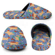 Load image into Gallery viewer, Golden Retriever Slippers for Women - Merry Merry Golden Retriever Christmas - Flannel-Accessories,Dog Mom Gifts,Golden Retriever,Slippers-17