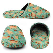 Load image into Gallery viewer, Golden Retriever Slippers for Women - Merry Merry Golden Retriever Christmas - Flannel-Accessories,Dog Mom Gifts,Golden Retriever,Slippers-20