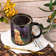 Load image into Gallery viewer, Golden Retriever Under Night Blossoms Coffee Mug-3